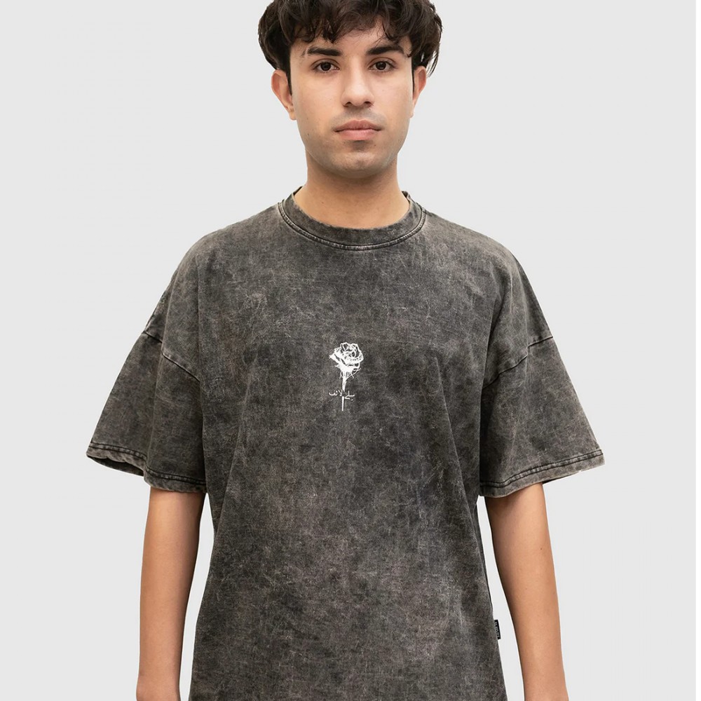 ROSE ACID WASH OVERSIZED T-SHIRT