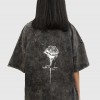 ROSE ACID WASH OVERSIZED T-SHIRT