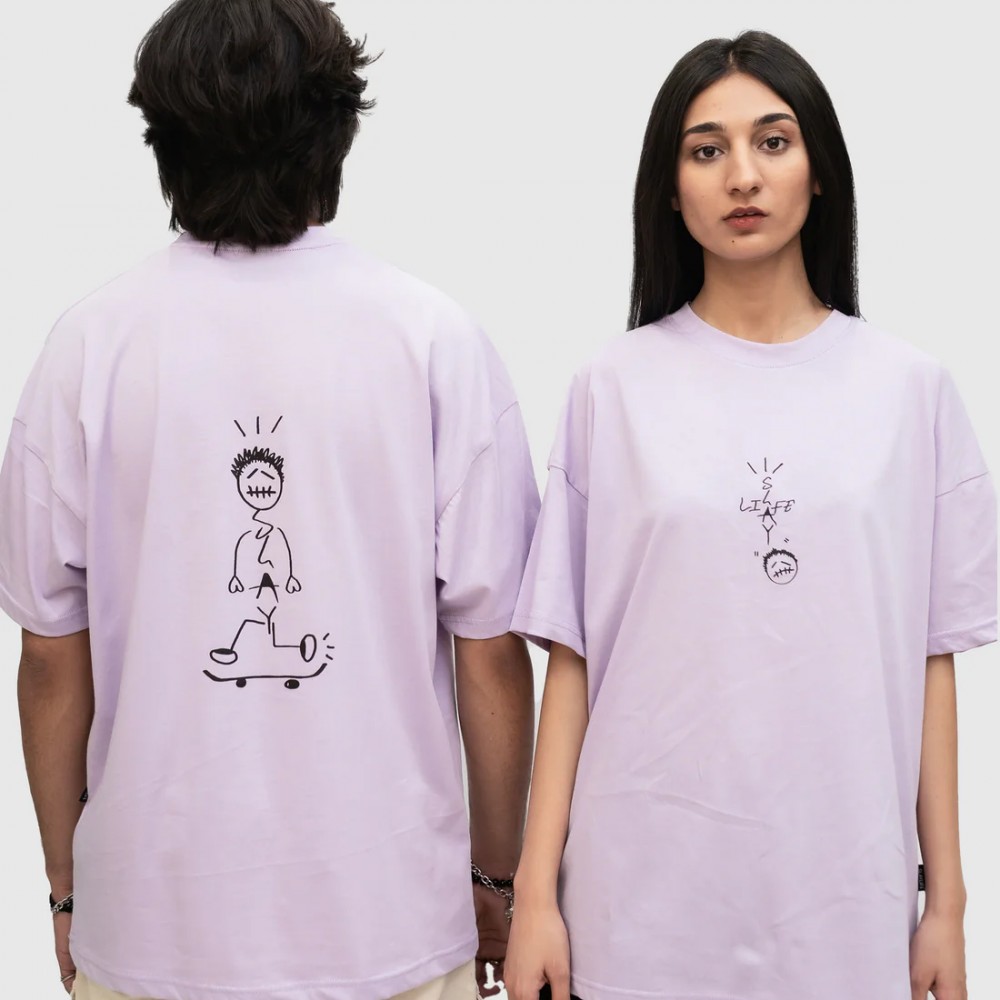 SKATEBOARDING CACTUS OVERSIZED T-SHIRT