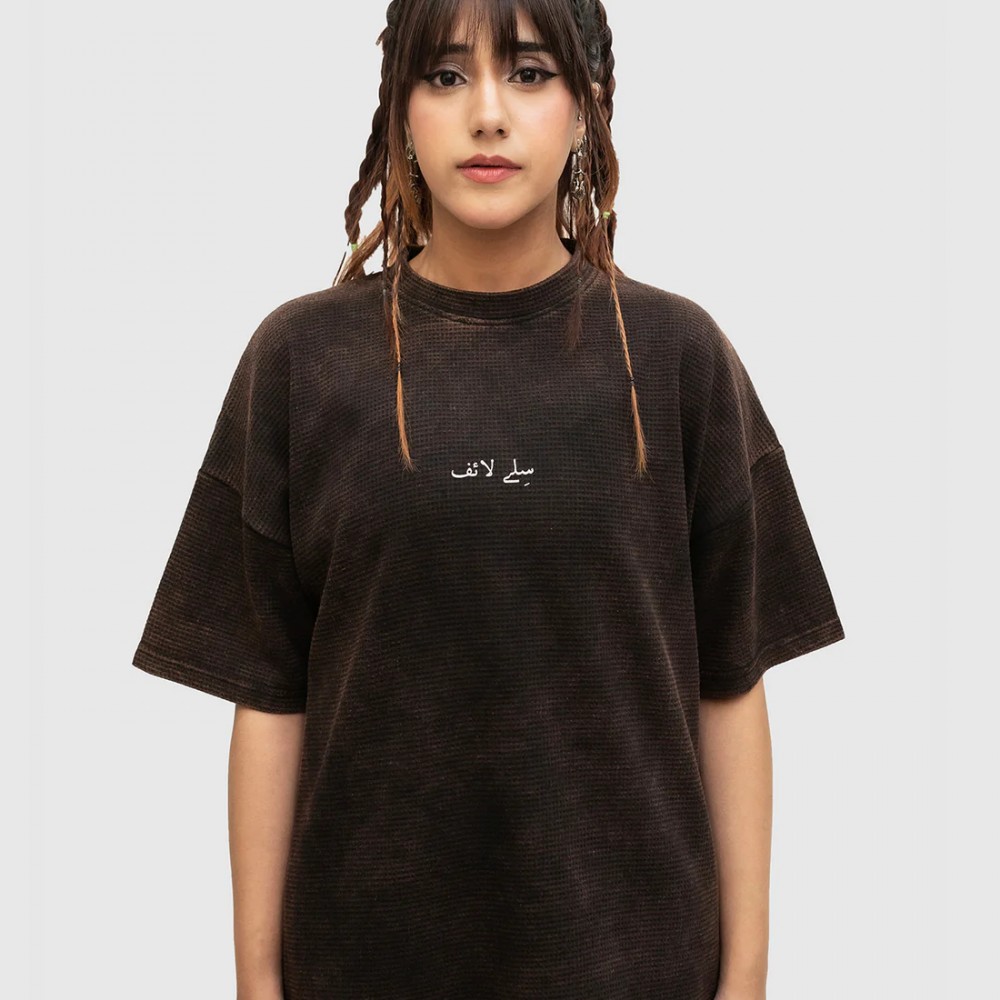 RUSTIC CHARM ACID WASH OVERSIZED T-SHIRT