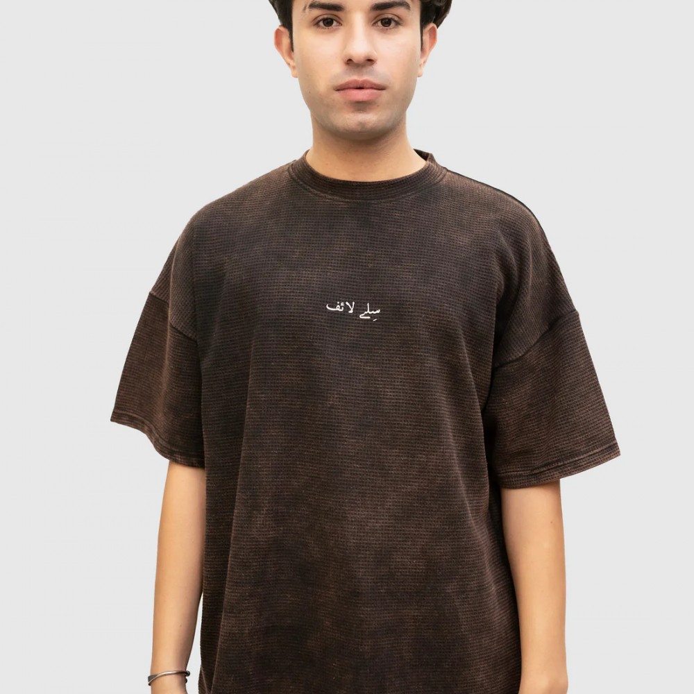 RUSTIC CHARM ACID WASH OVERSIZED T-SHIRT
