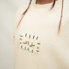 GOLDEN THREADS HAND EMBROIDERED BEIGH T-SHIRT