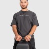Charcoal Grey Ripped Vintage T-shirt