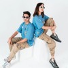 Blockprint French Blue T-Shirt
