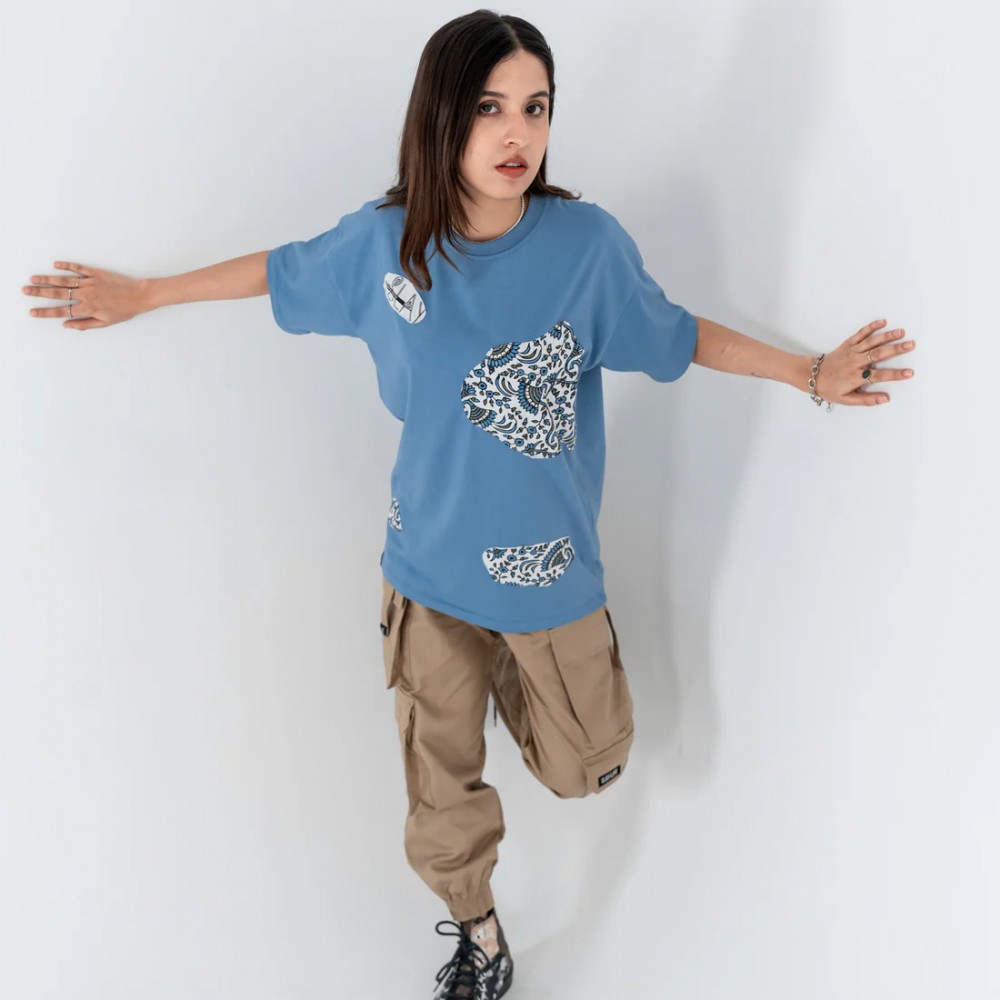 Blockprint French Blue T-Shirt