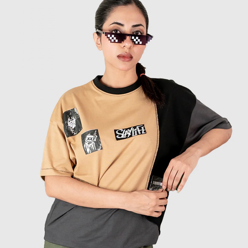 3 Panel oversized T-Shirt