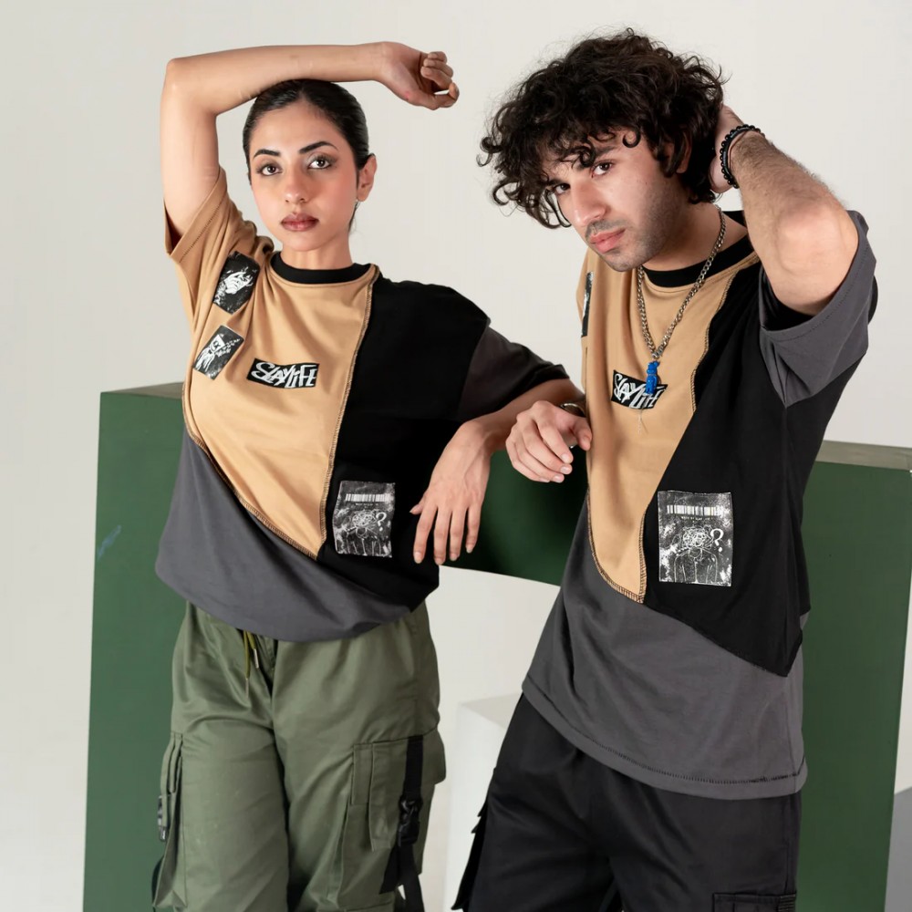 3 Panel oversized T-Shirt