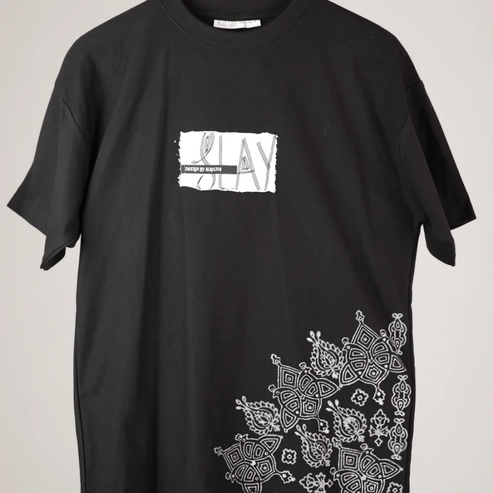 Blockprint Black T-Shirt