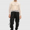 Black Bondage Cargo Trouser