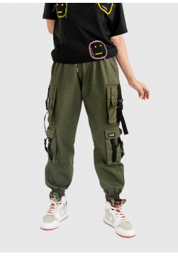 Green Bondage Cargo trouser