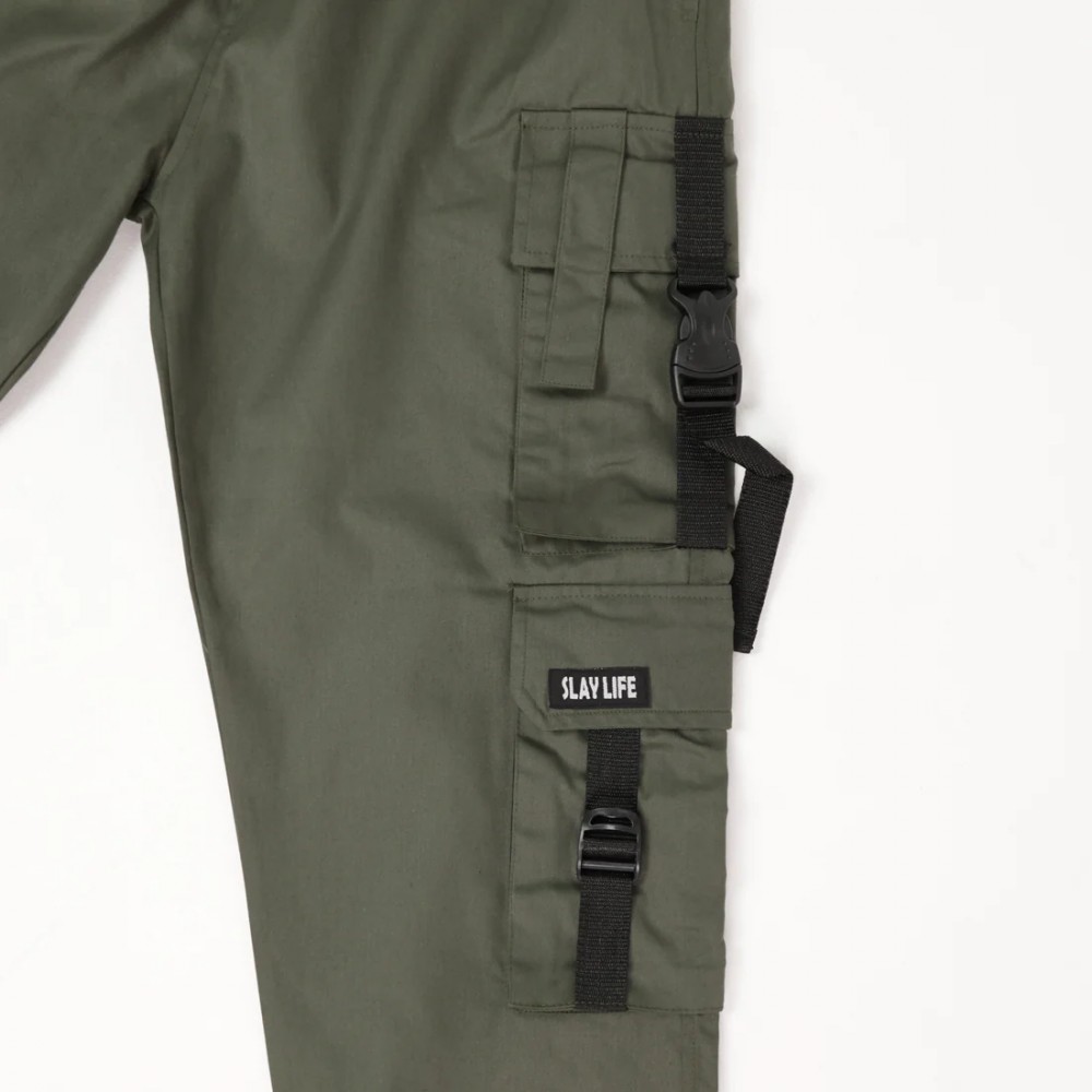 Green Bondage Cargo trouser