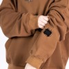 PATCH WORK BROWN HOODIE