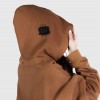 PATCH WORK BROWN HOODIE
