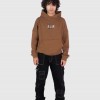 PATCH WORK BROWN HOODIE