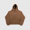 PATCH WORK BROWN HOODIE