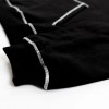 WHITE STITCHED BLACK HOODIE