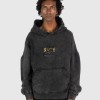 GREY ACID WASH HOODIE
