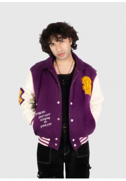 SLAY BELL VARSITY BOMBER JACKET