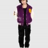 SLAY BELL VARSITY BOMBER JACKET