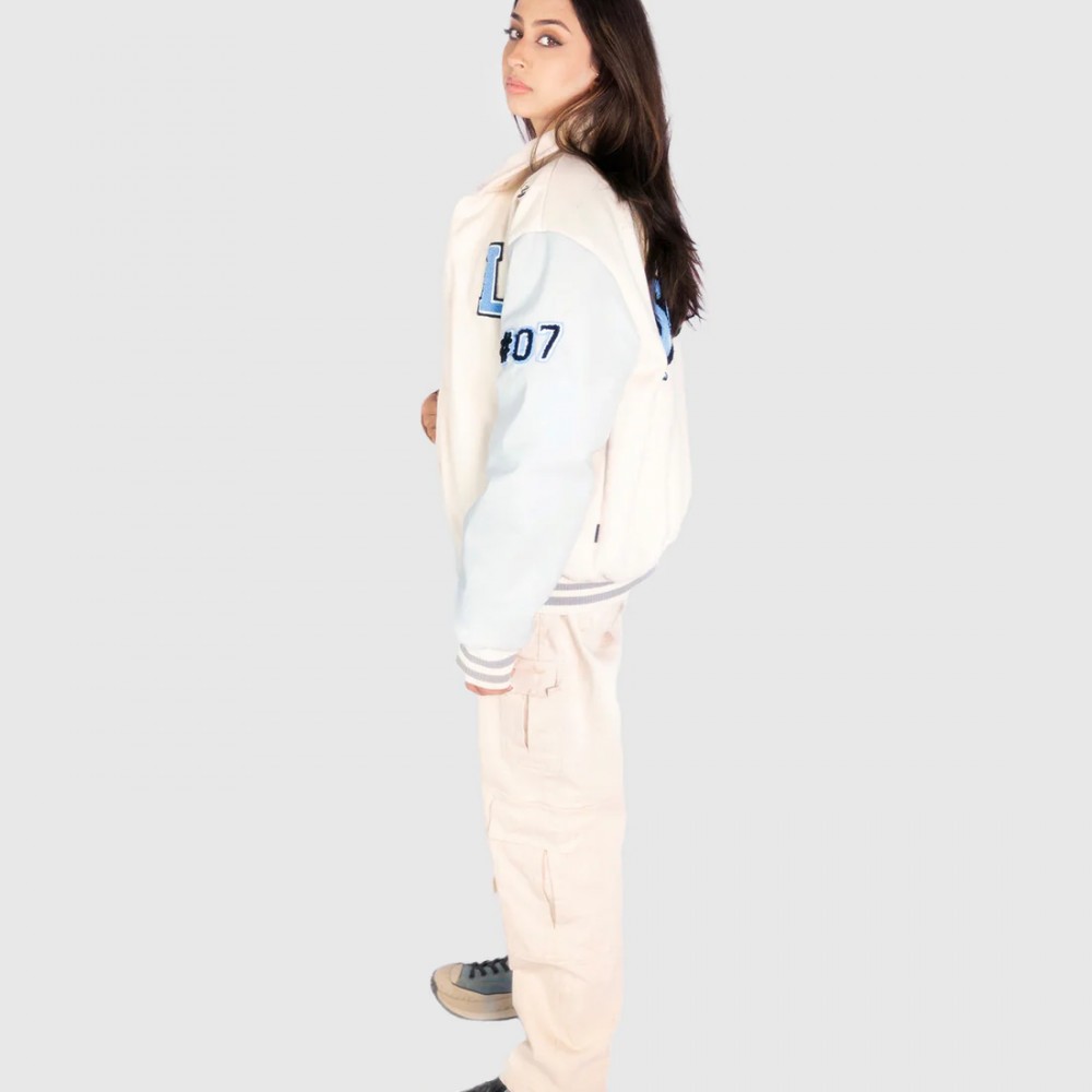 SLAY STAR VARSITY BOMBER JACKET