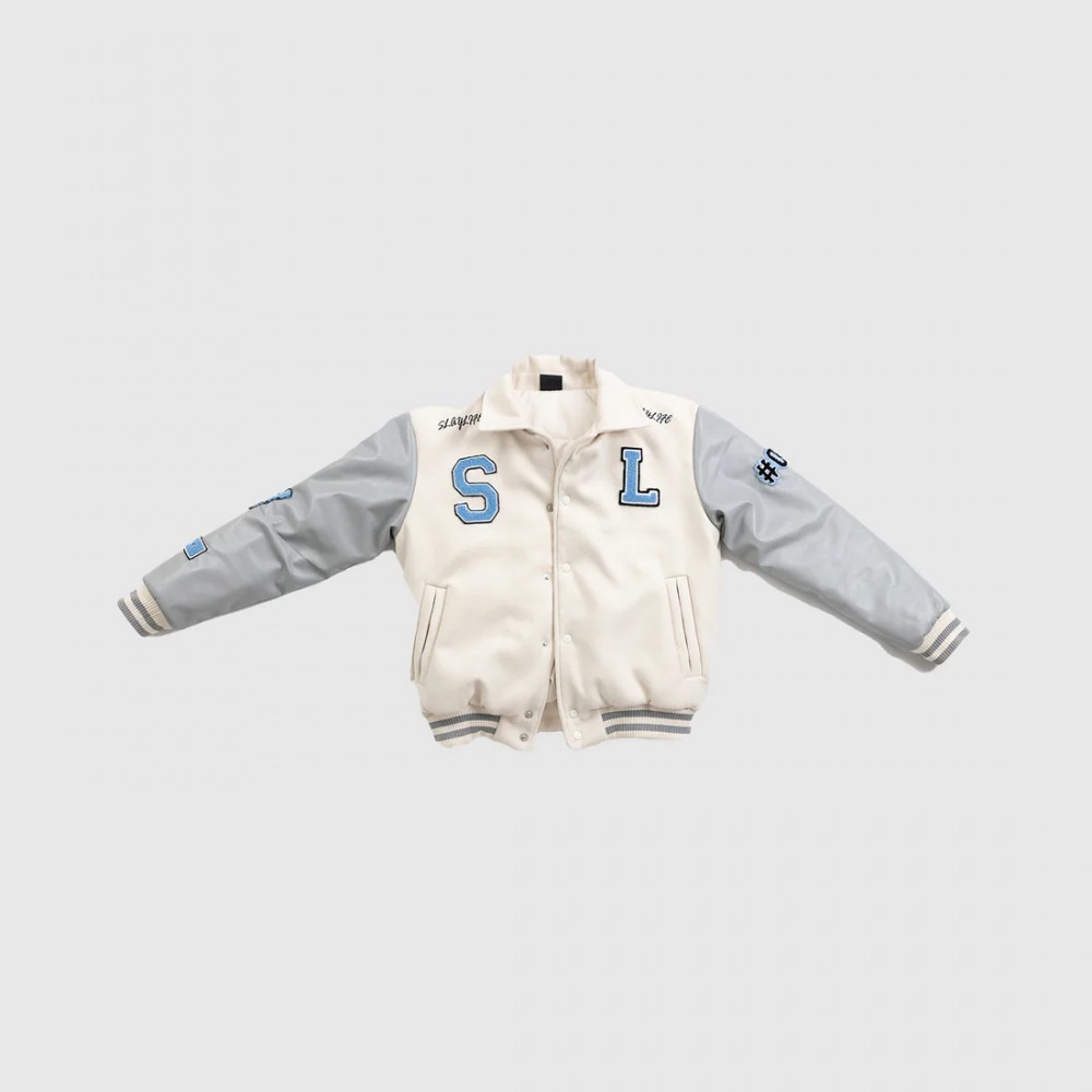 SLAY STAR VARSITY BOMBER JACKET