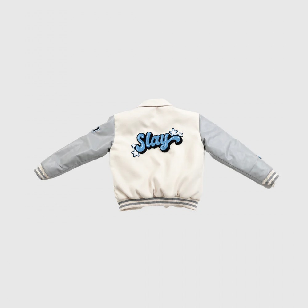 SLAY STAR VARSITY BOMBER JACKET